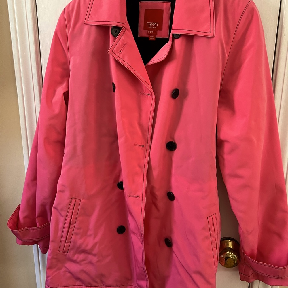 Cute rain jacket with belt